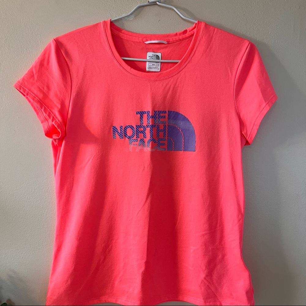 The North Face Womens Medium Vapor Wick Short Sleeve Shirt Pink